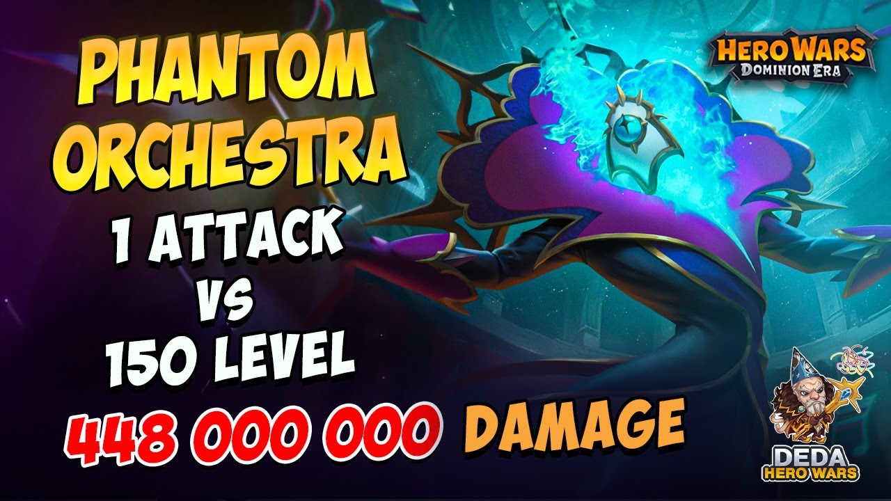 How to kill Phantom Orchestra 150 lvl in Asgard with one attack. Hero-Wars: Dominion Era