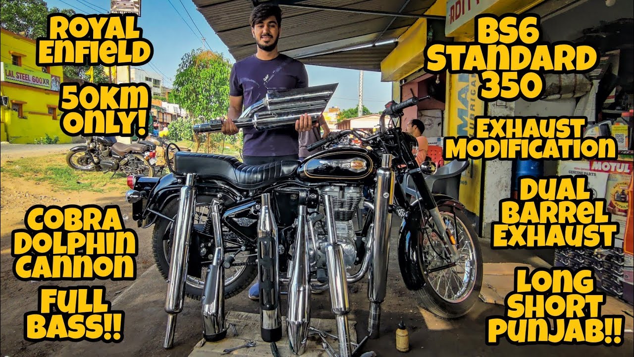 Пробуем разные варианты выхлопных систем на BS6 BULLET STANDARD 350 2022 года без снятия каталити...