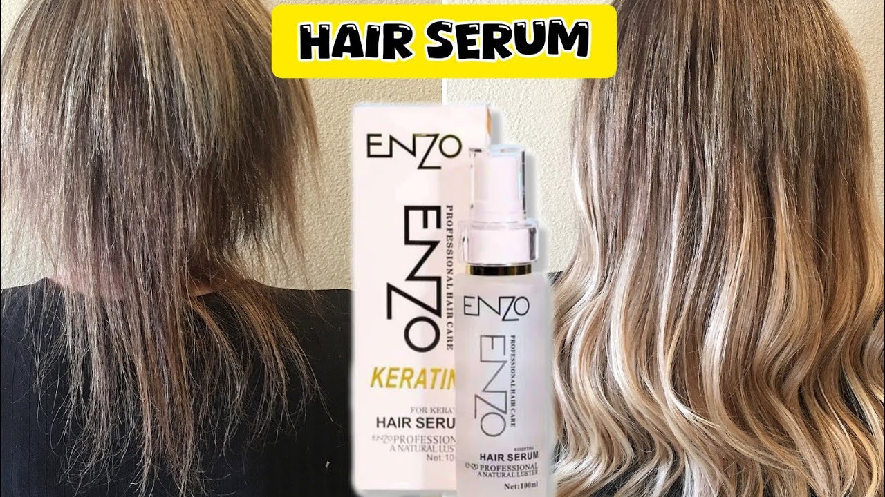 Enzo Professional Keratin Straightening Hair Serum | For Frizzy Dry Damaged Hair | Review