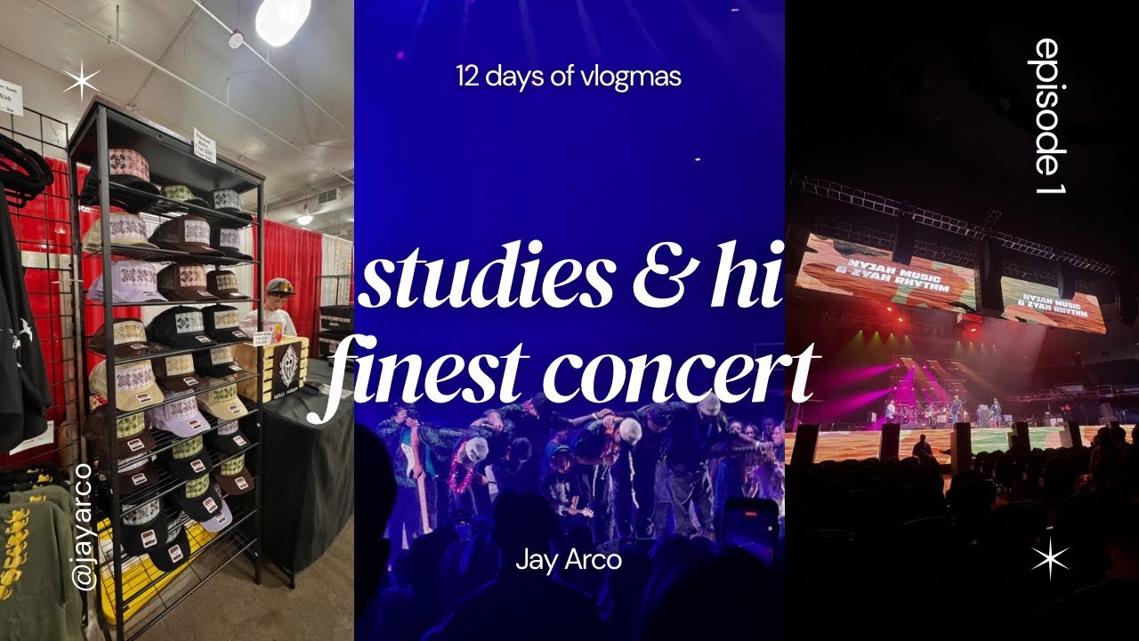 🎫📖 studies & hawaii finest concert - 12 days of vlogmas: ep. 1 | Jay Arco