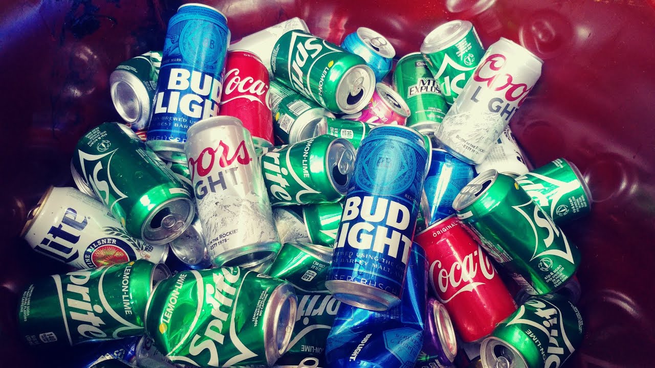 The Fastest Way To Collect Aluminum Cans !