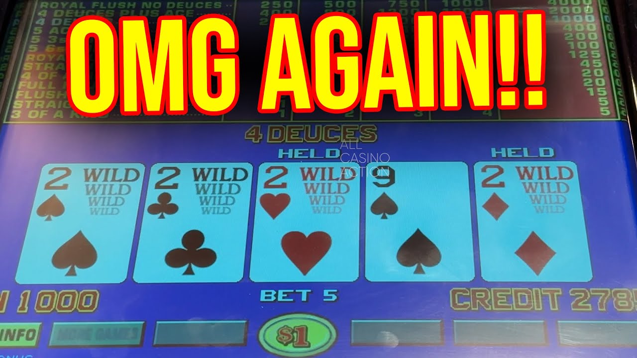 EPIC RUN ON DEUCES WILD POKER IN LAS VEGAS!!