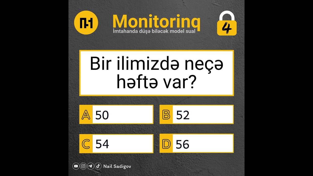 Monitorinq imtahanı &uuml;zrə model sual  #ibtidaisinif #nailsadigov #monitorinq #sinif4