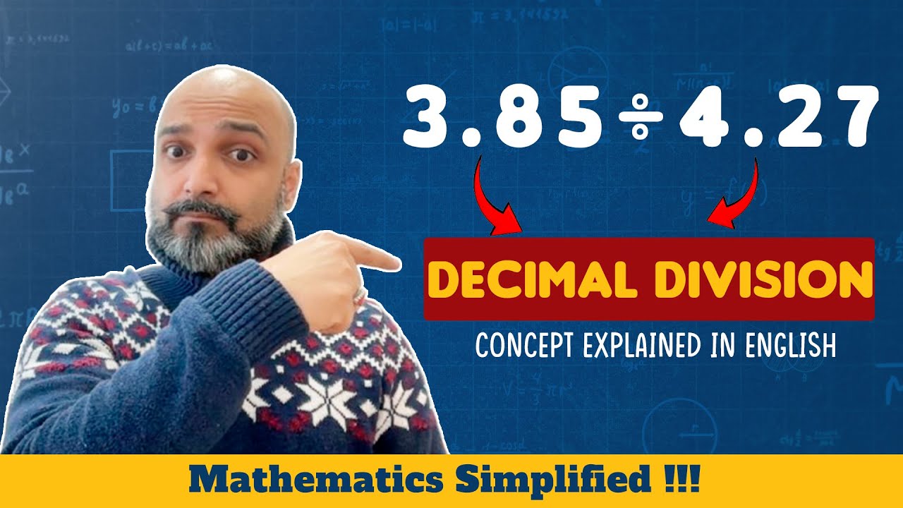 Decimal Division - Concept Explained in English - Mathematics Simplified   Math Beyond Borders