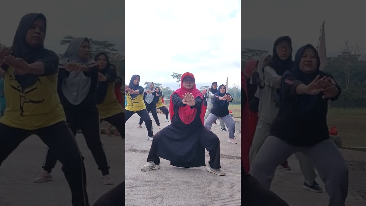 Senam Aerobik low impact musik lagu pop Jawa Sadar diri