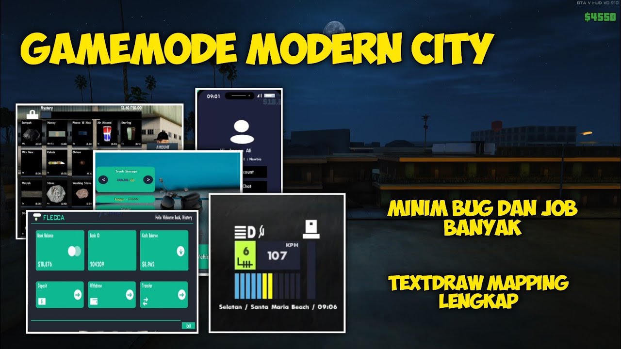 SHARE GAMEMODE MODERN CITY ROLEPLAY SUPPORT ALL HOST