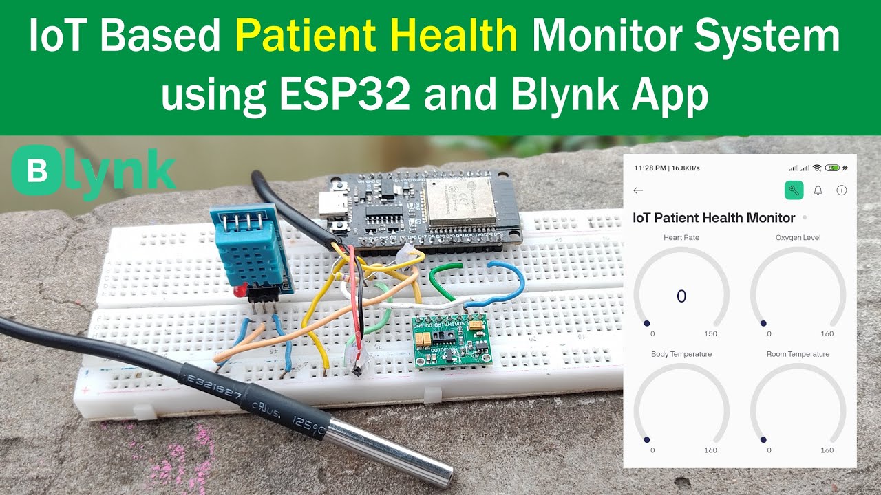 IoT Based Patient Health Monitor System using Blynk and ESP32 | MAX30100