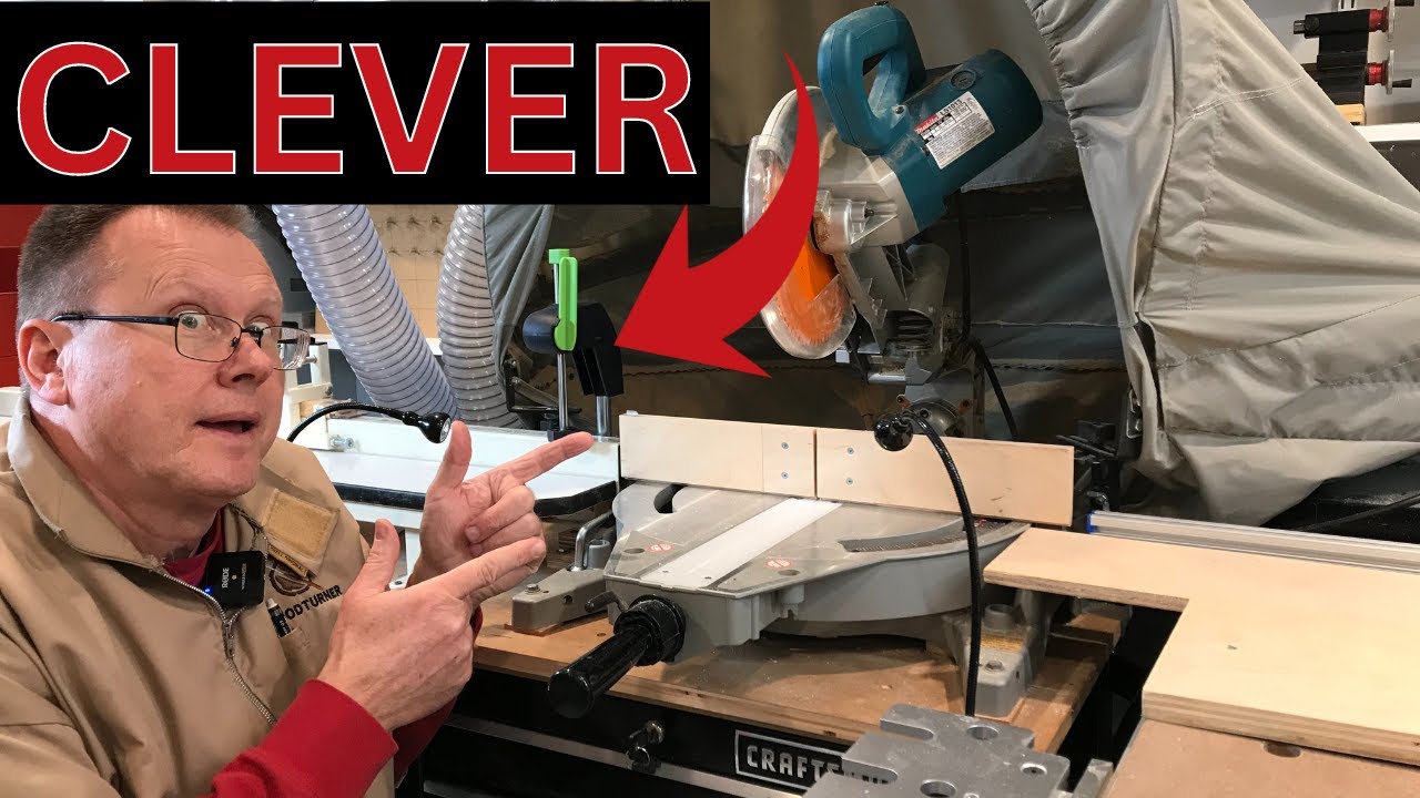 Clever Miter Saw Upgrades I should have done sooner- Some NEVER Seen Before