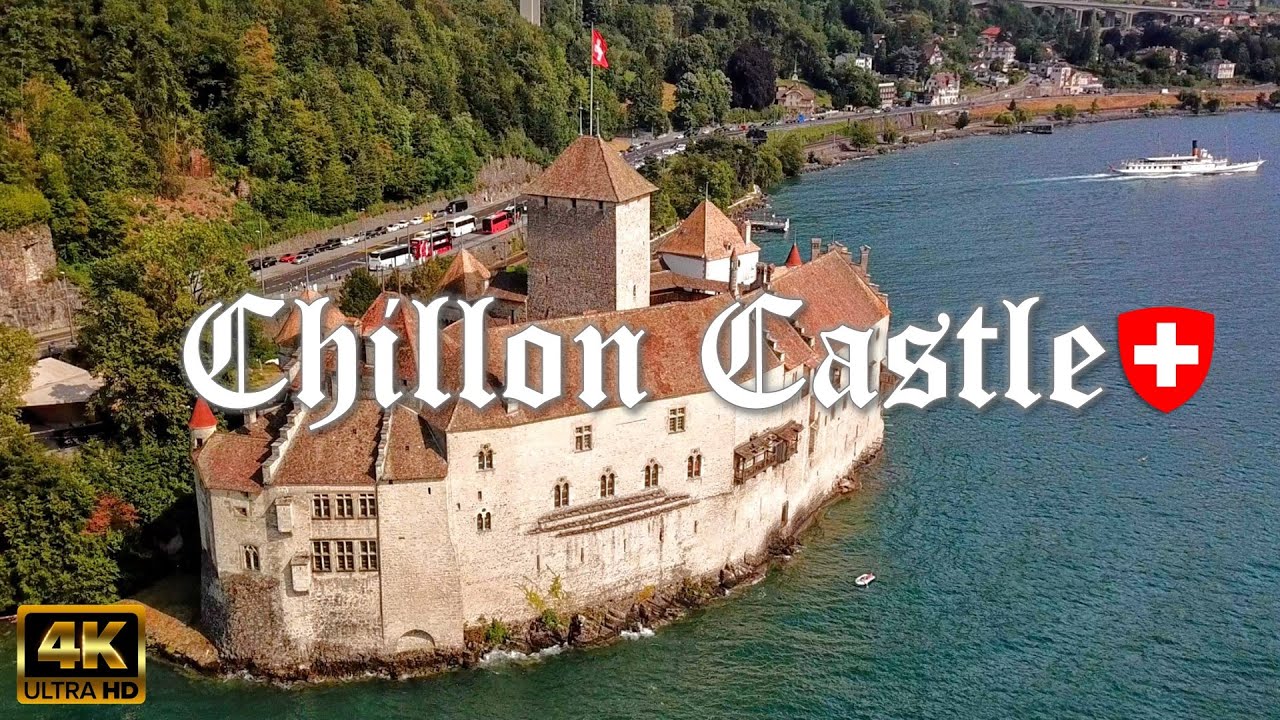 CHILLON CASTLE (Chateau de Chillon) / Island castle on Lake Geneva &ndash; Switzerland 🇨🇭 [4K video]