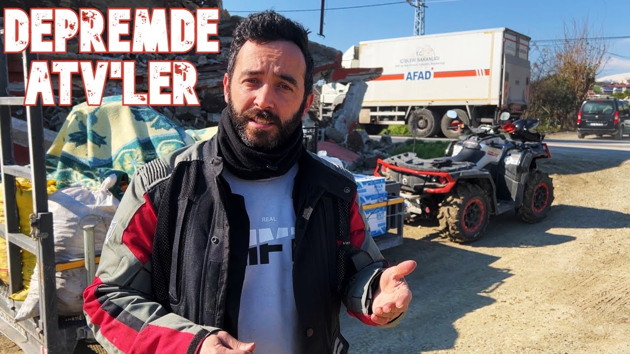 DEPREM BÖLGESİNE GİTTİK - ATV LER ILE EN ÜZÜCÜ ZAMAN