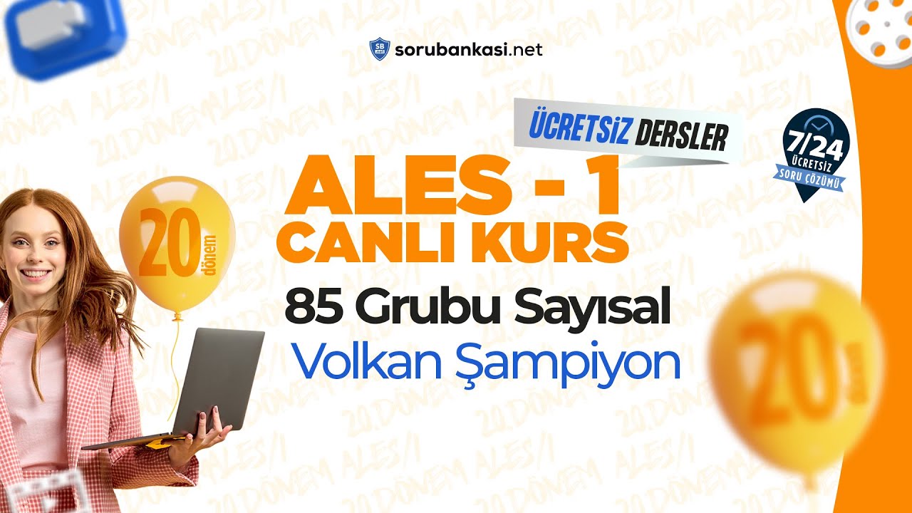 85 Grubu Sayısal  / Volkan Şampiyon  / 2024 Nisan ALES Dönemi