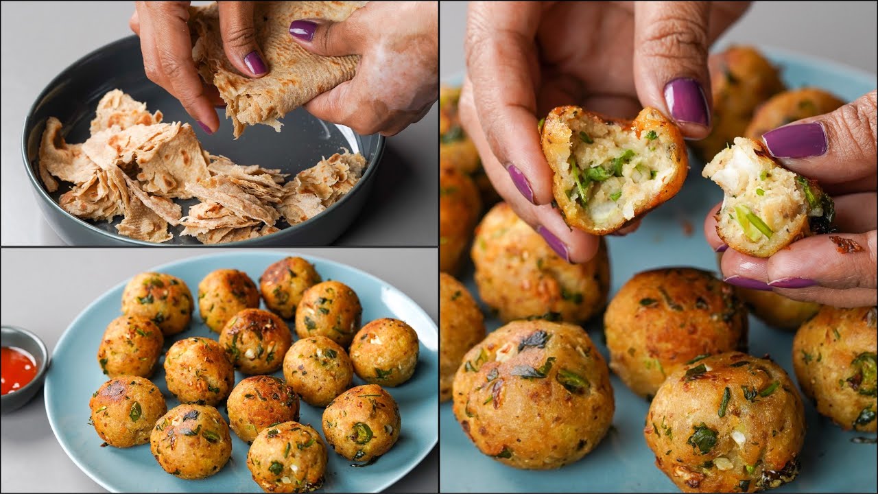 Don't Waste Leftover Roti, You Can Make This Crispy Snacks Ball Recipe | Roti Aloo Ball Snacks