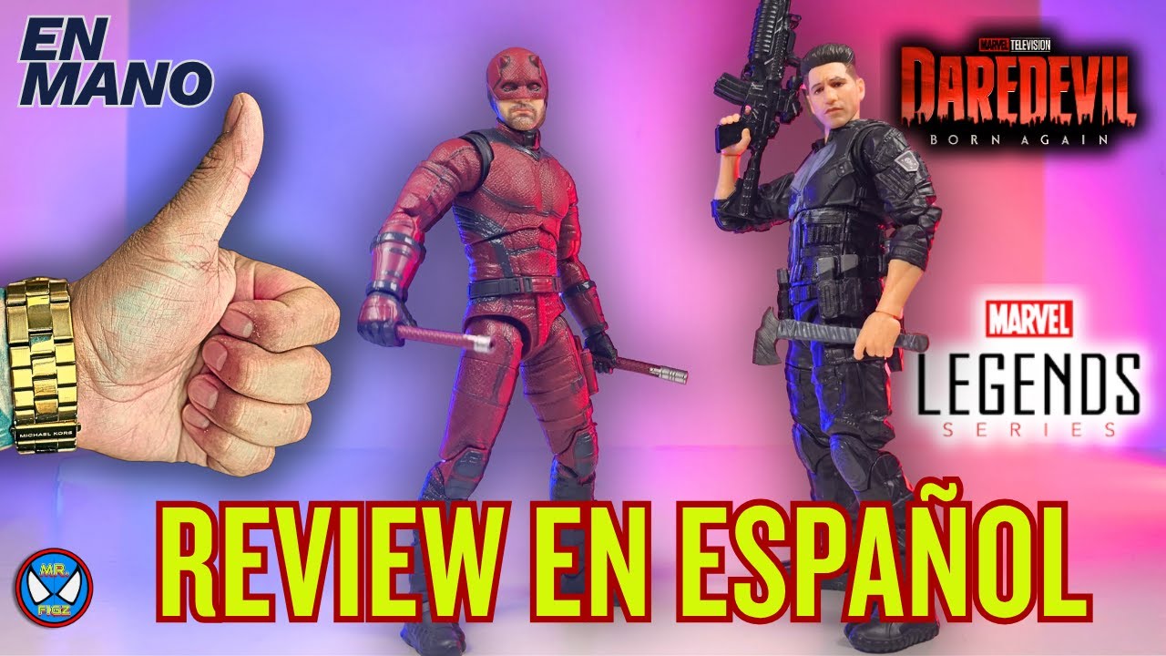 DAREDEVIL Y PUNISHER MARVEL LEGENDS DISNEY PLUS UNBOXING Y REVIEW EN ESPAÑOL