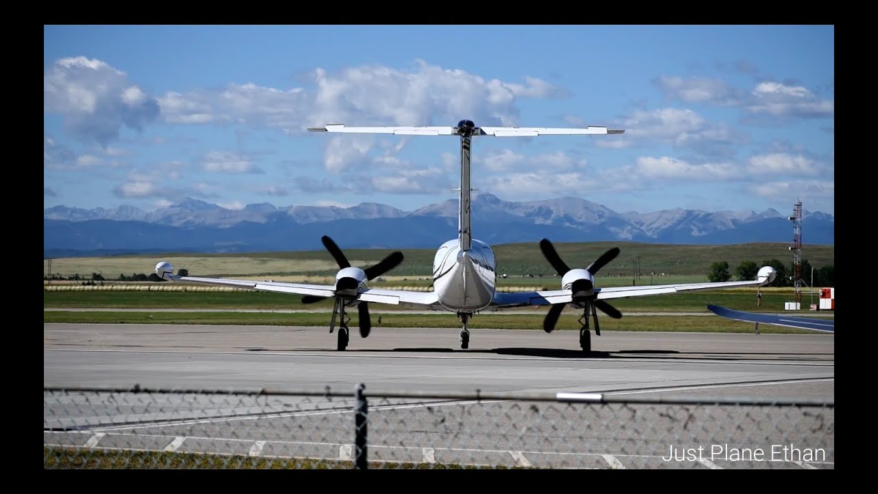 Piper PA-42-1000 Cheyenne 400 [C-GZPU] Dual Engine Start, Taxi and Takeoff from Springbank Airport