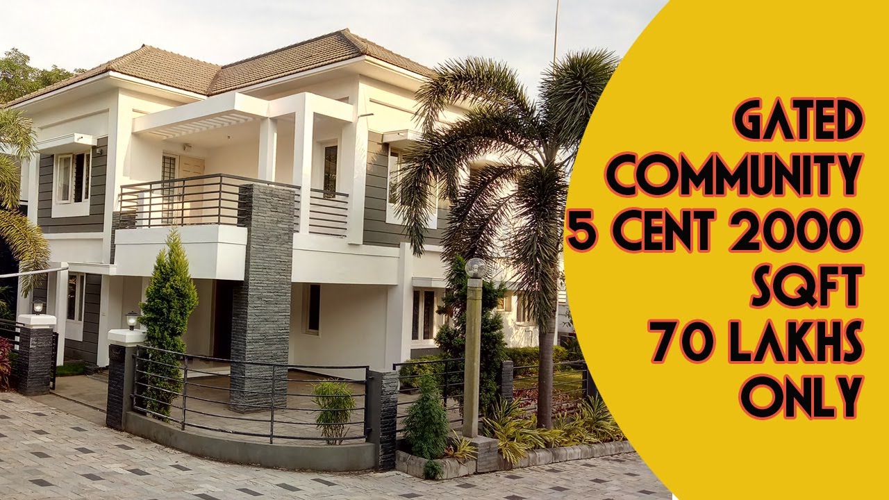 ERNAKULAM  KAKKANAD 10 KM, GATED VILLA 70 LAKHS 5 CENT 2000 SQFT