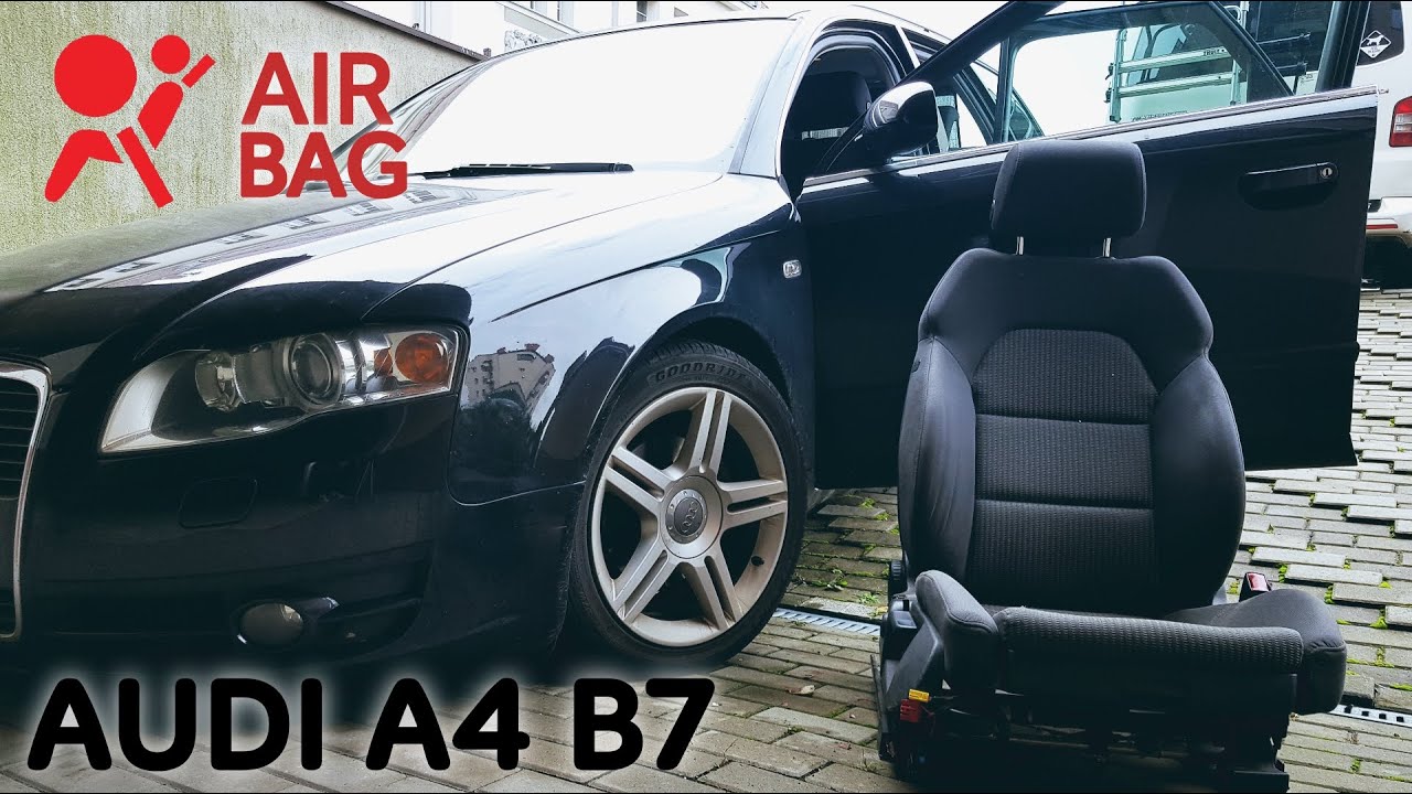 AUDI A4 B7 Naprawa Siedzenia Fotela  Wymiana Poszycia Kontrolka AirBag Kasowanie Błędu S Line