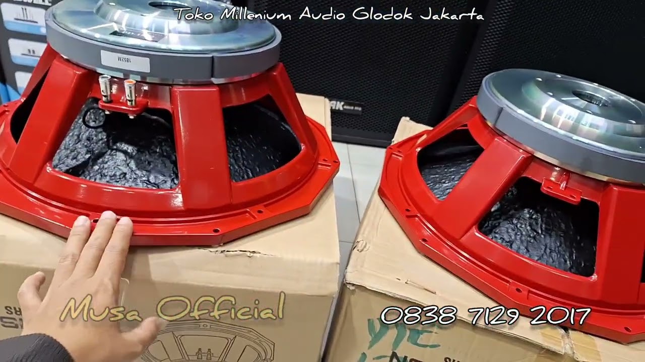 Rekomendasi Speaker Buat Sub 18 inch Bagus Harga Terjangkau - PD1852 Merah Merona 🔥🔥🔥