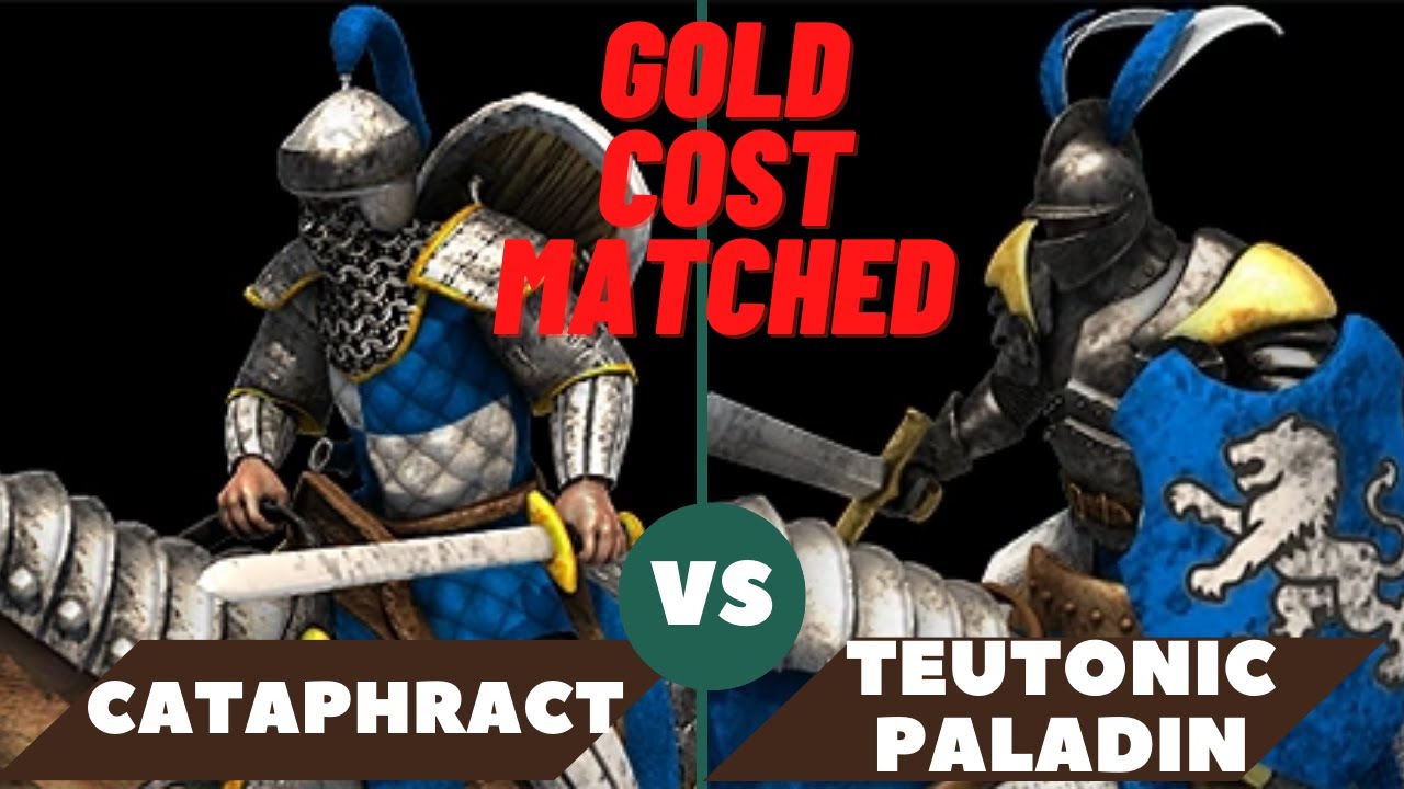 AOE2: 120 ELITE BYZANTINE CATAPHRACTS VS 120 TEUTONIC PALADINS.