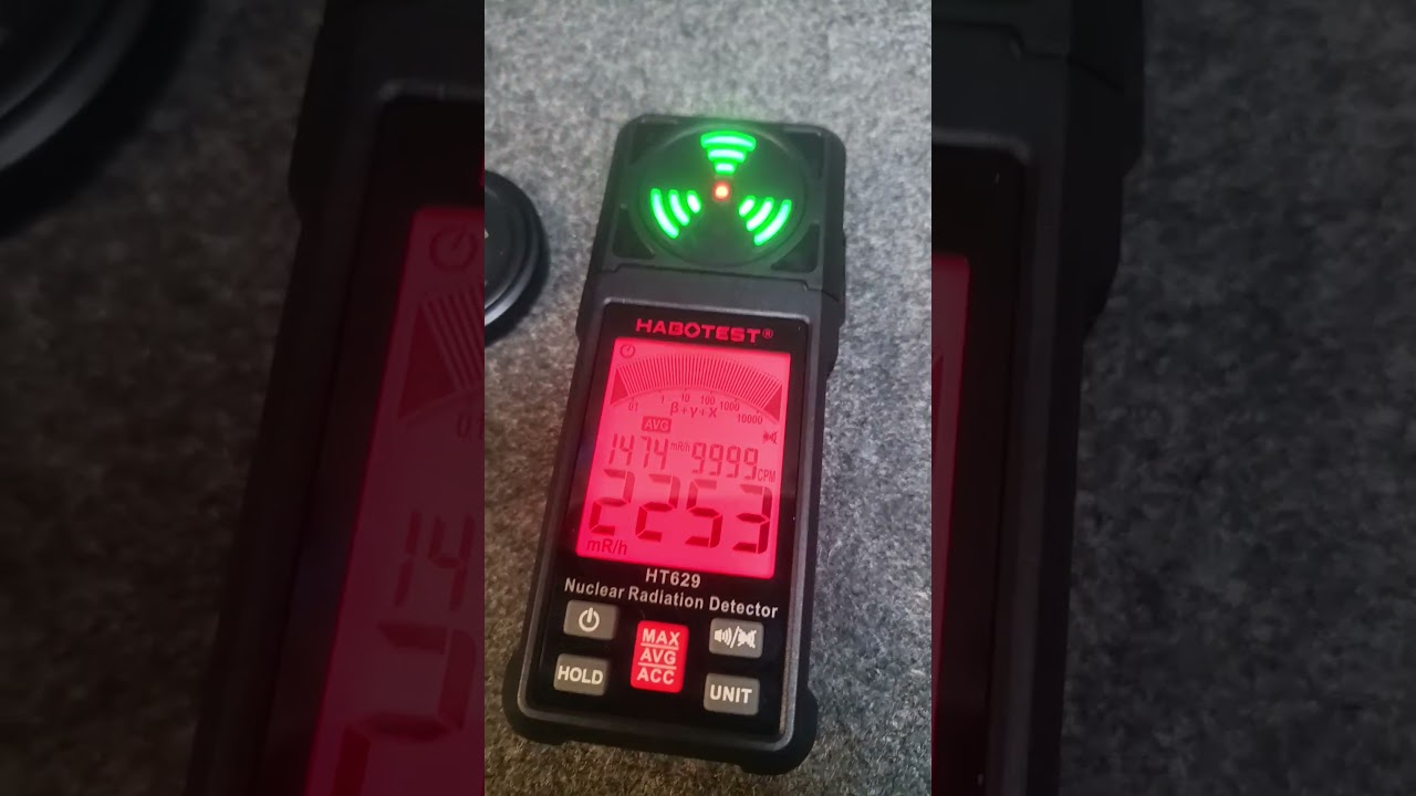 Habotest Geiger beta radiation overload test