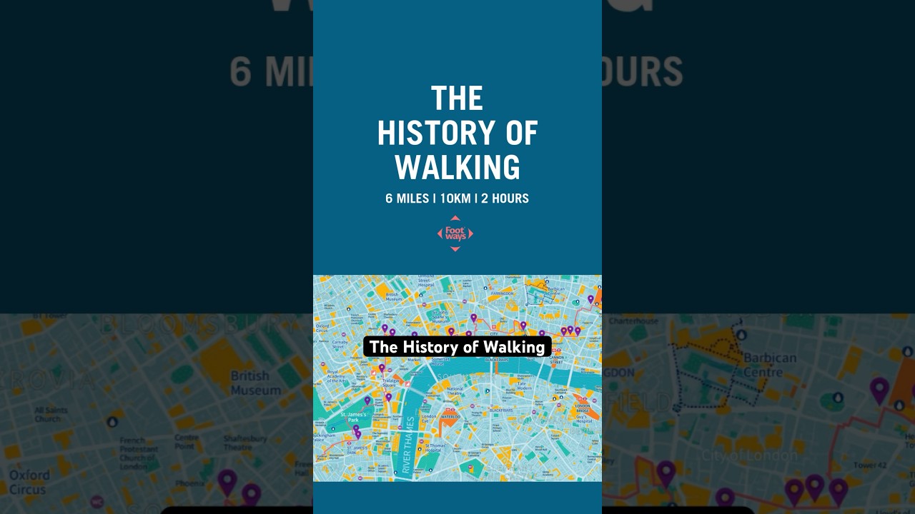History of Walking Route on the new Footways walking map of Central London