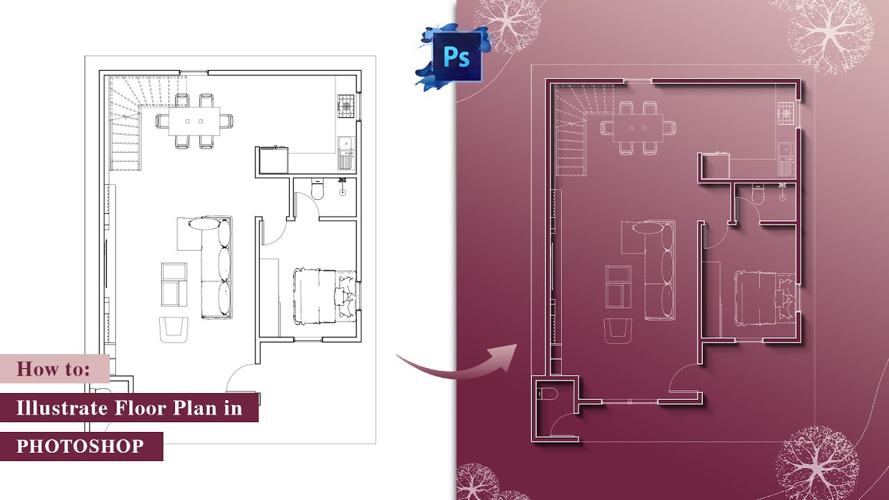 How to Illustrate a Floor Plan in Photoshop