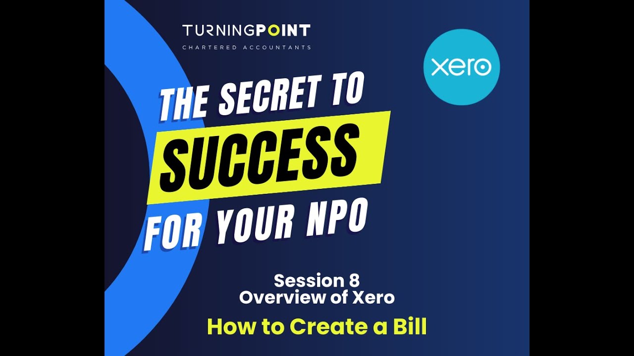 How to Create a Bill in Xero | Supplier Bills for NPOs (South Africa)