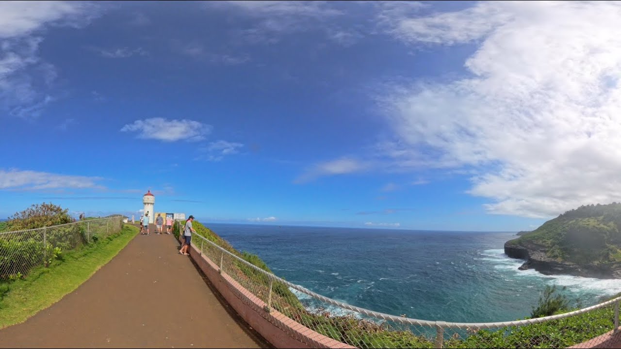 Kilauea Point Lighthouse & Hanalei Bay overlook: Kauai, Hawaii - Insta360 - 2026