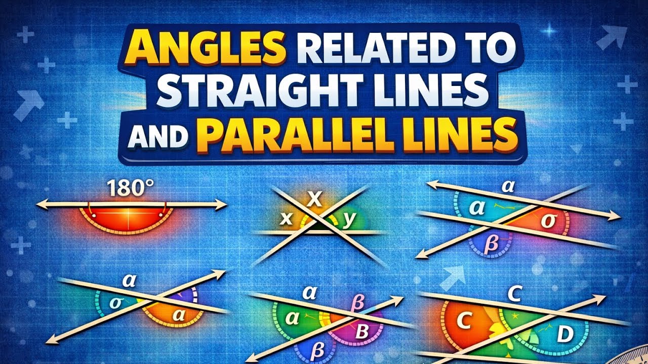 සරල රේඛා සහ සමාන්තර රේඛා ආශ්‍රිත කෝණ (Angles related to straight Lines and Parallel Lines) ✨❤️