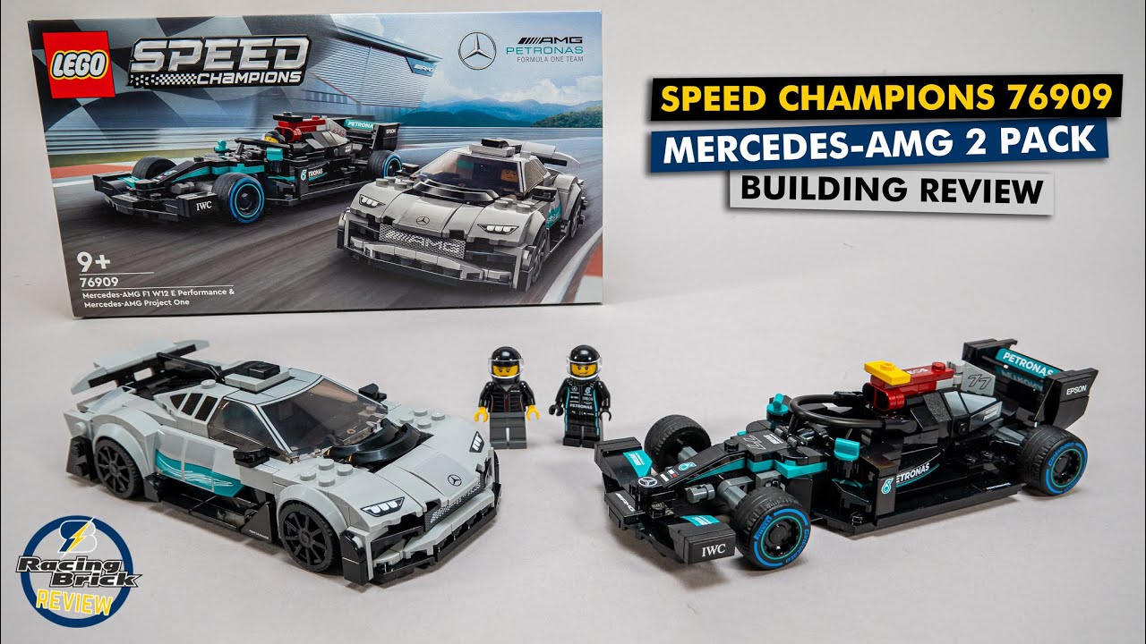 Подробный обзор сборки LEGO Speed ​​Champions 76909 Mercedes-AMG F1 W12 и Project One