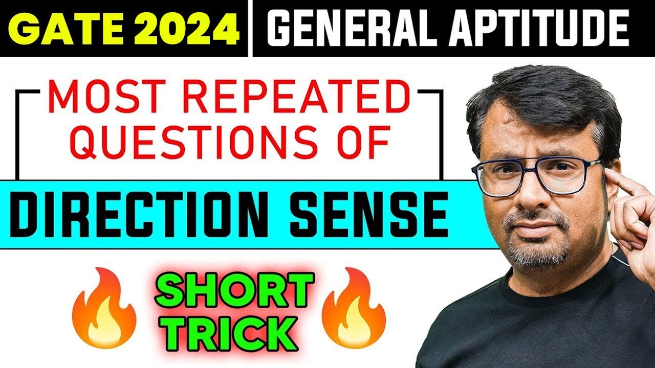 Direction Sense Test - Reasoning Tricks | General Aptitude For GATE 2024 | GP Sir