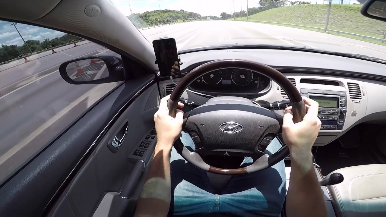 Hyundai Azera V6 3.3 Estabilidade 0-100 km/h Test Drive Onboard POV