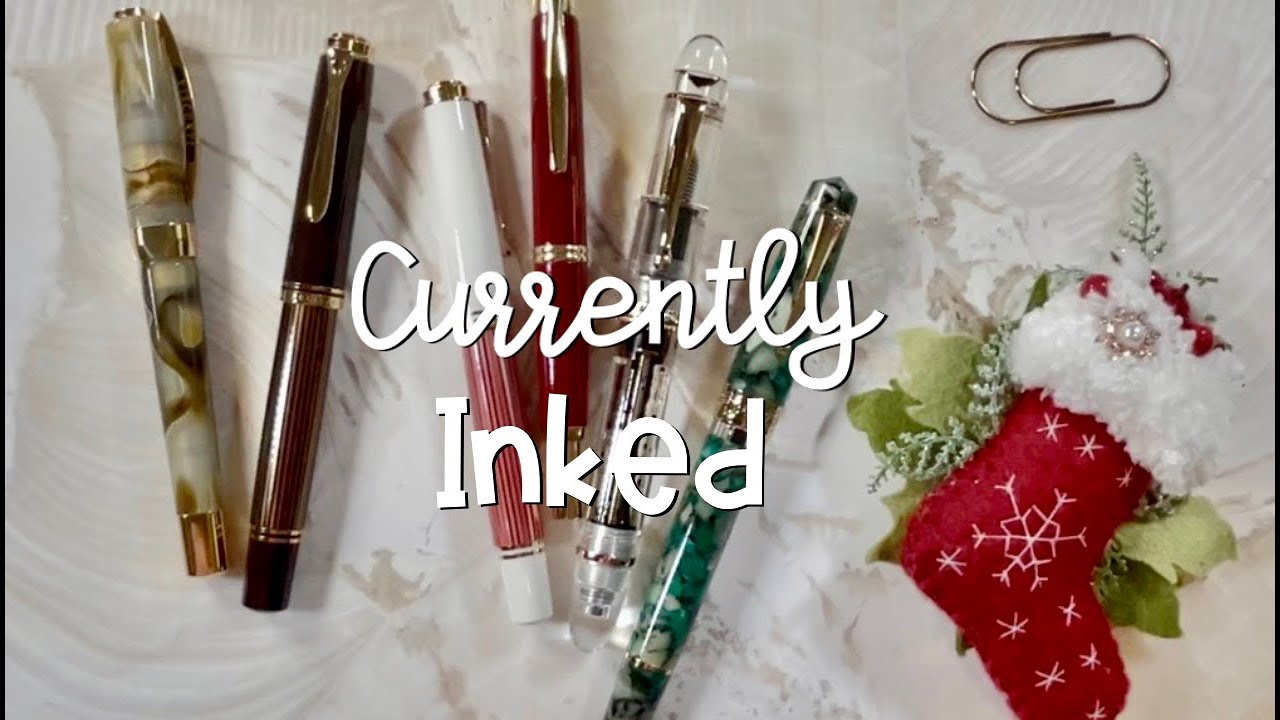 Currently Inked Fountain Pens December feat. Pelikan, Visconti, Pilot, Asvine, Vinta, Ferris Wheel