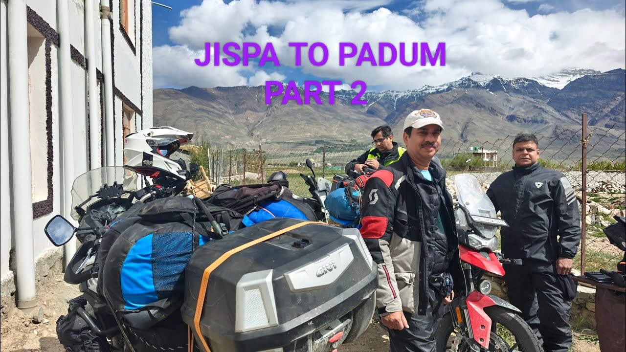 SIRSIRLA PASS RIDE PART 2 JISPA TO PADUM#automobile #adventuremotorcycle #travel #dualsportmotorcycl