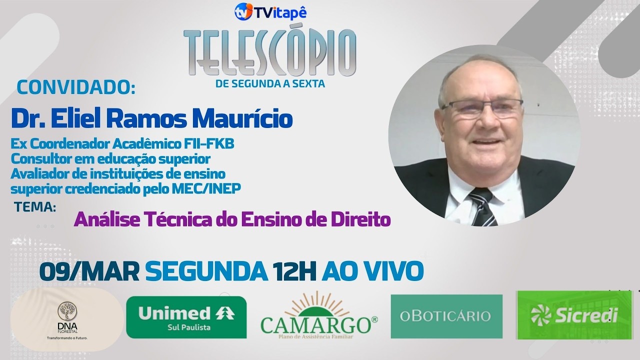 Telescópio - 09/03/2026 - Análise Técnica do Ensino de Direito