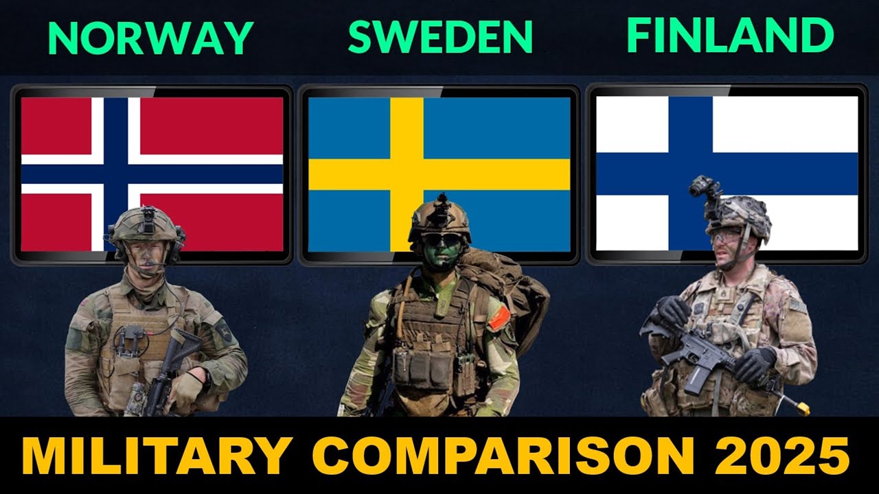 Norway vs Sweden vs Finland Military Power Comparison 2025 | Defense Tube