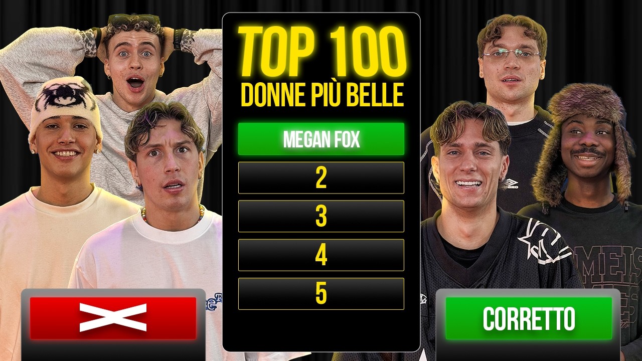 INDOVINA LA TOP 100 con JIGGY, SILVESTRO BAFFO, GIOVANNI BONACCINI E DAVIDE MOCCIA