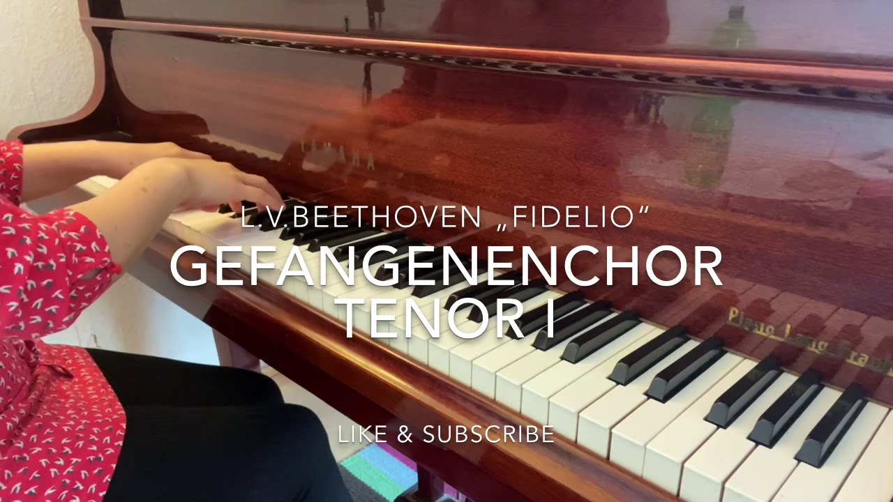 L.v.Beethoven Fidelio Gefangenenchor „O welche Lust“ for Tenor 1 to study Piano accompaniment