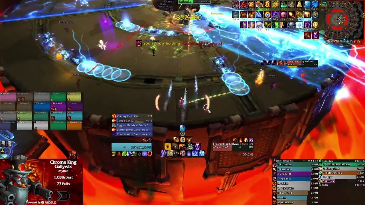 xD | Mythic Gallywix First Kill | US 4th World 13th | Fire Mage PoV