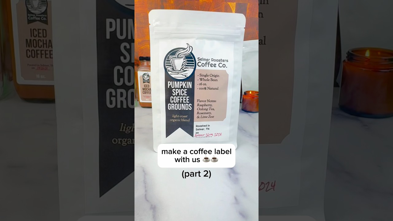 Creați o etichetă PENTRU PUNGĂ DE CAFEA cu noi! ☕️ (etichetare plicuri de cafea) #cafea