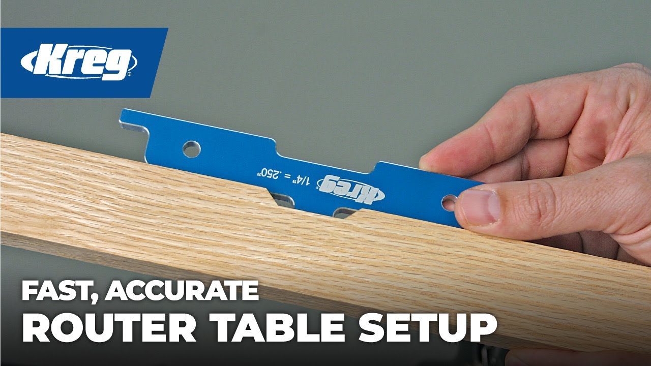 Fast, Accurate Router Table Setup | Kreg Precision Router Table Setup Bars