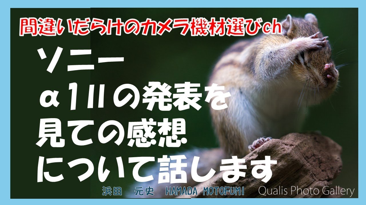 間違いだらけのカメラ機材選びch 「ソニーα1Ⅱの発表を見ての感想について話します」