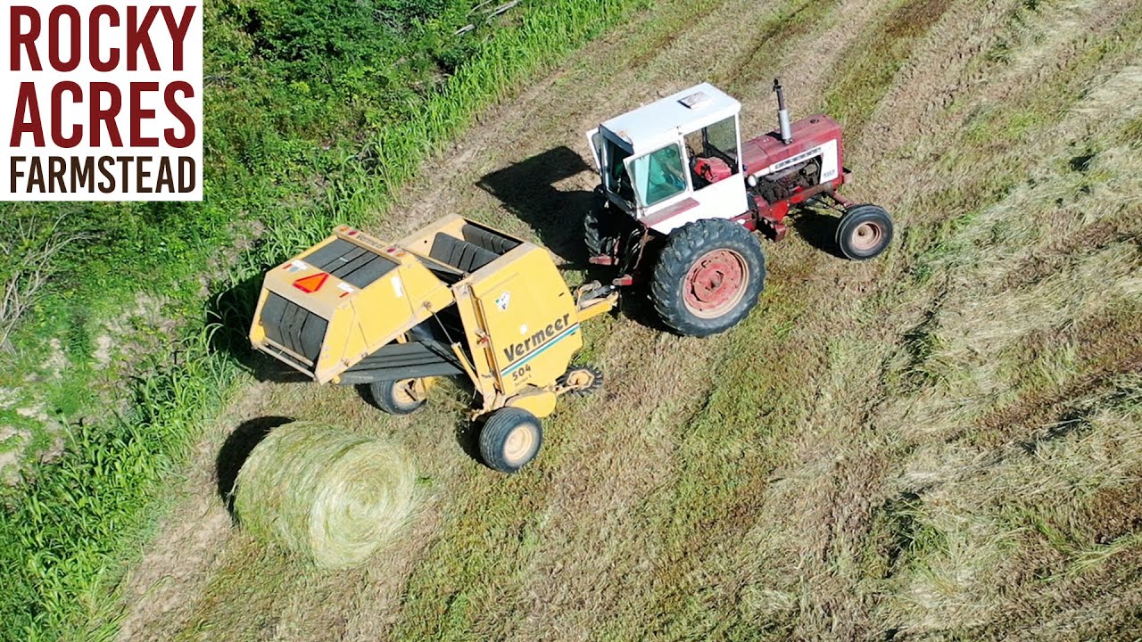 Baling and Wrapping Sorghum Sudan With The John Deere 5125M! Summer 2022!