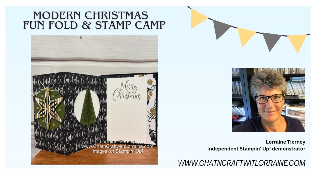 Modern Christmas Sneak Peek Fun Fold & Stamp Camp