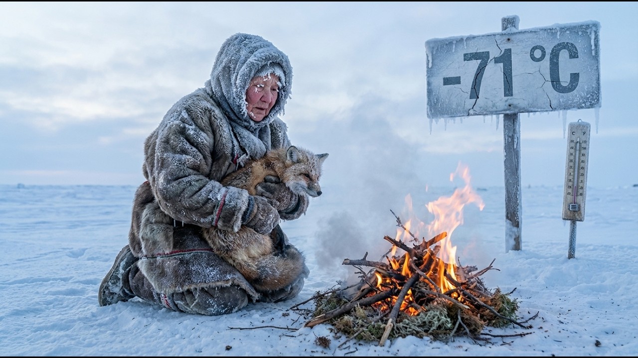 She Found a Fox Dying in the Snow… And Fought the −71°C Cold to Save It ❄️🦊