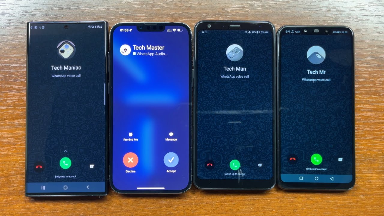 Samsung, Apple, LG, Huawei Incoming Call Over the Horizon, Reflection, Life's Good, Huawei Tune