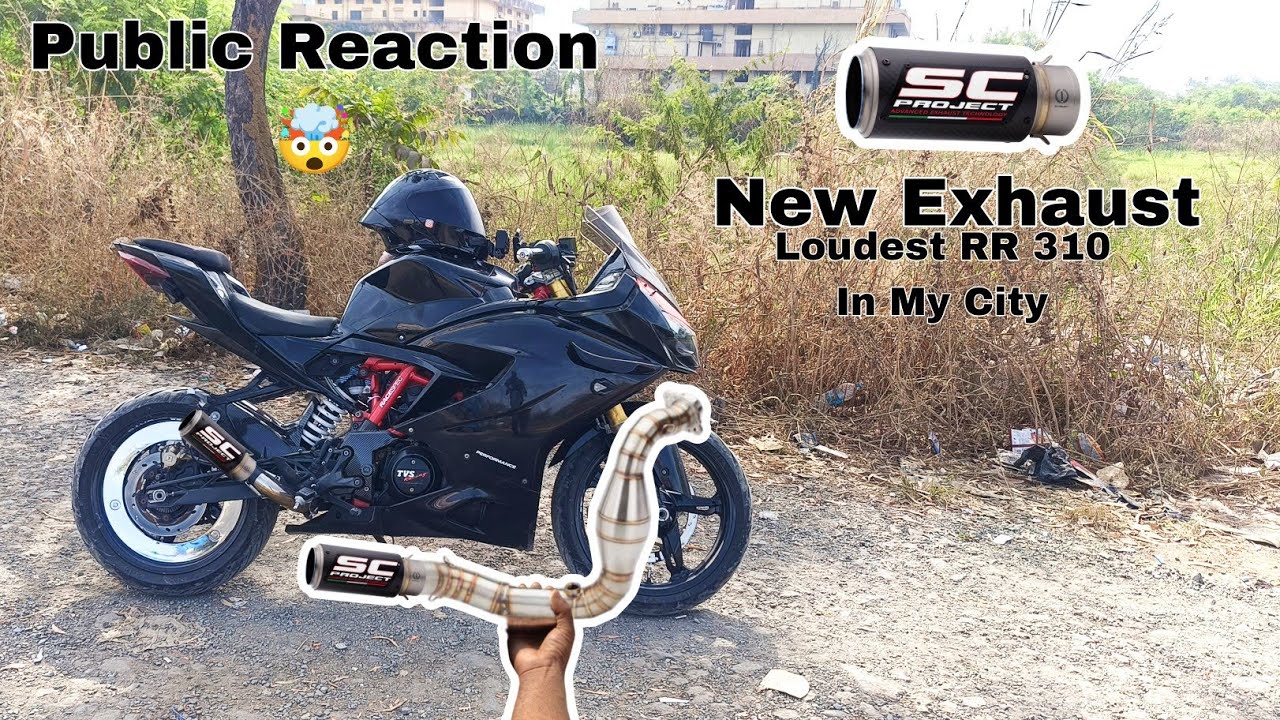 RR 310 SC Project Exhaust With City Ride || Full Throttle City Ride #RR310 #exhust #modification