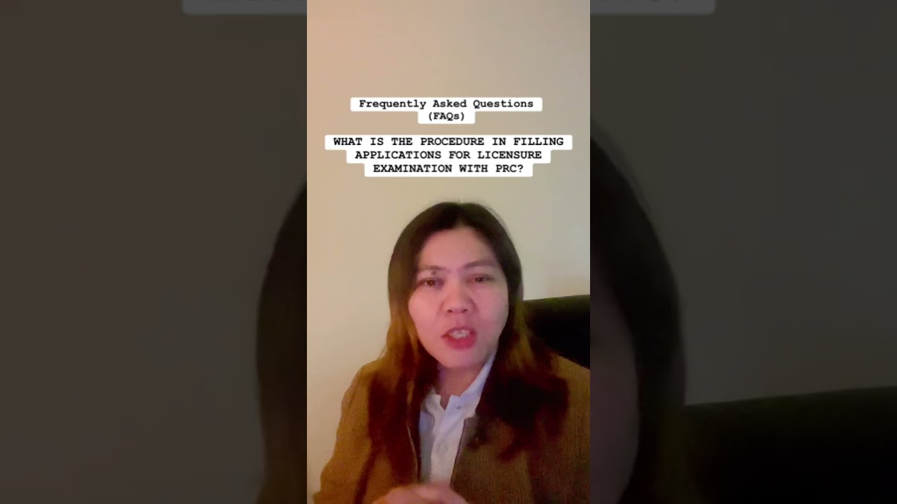 #PRC - What is the procedure in filling  applications for Licensure Examination ?