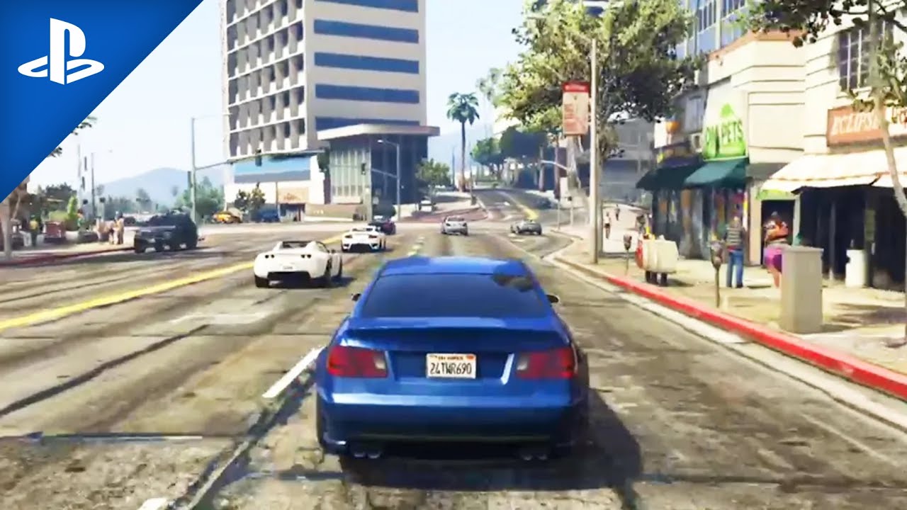GRAND THEFT AUTO 5 PS4 - Driving [Free Roam Gameplay]