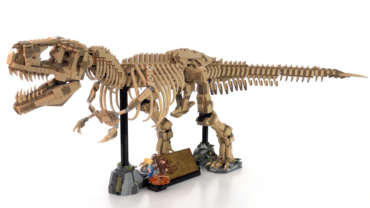 LEGO Jurassic Park huge 41-inch T. Rex Dinosaur Fossil review! #NotSponsored 76968 3145 pcs