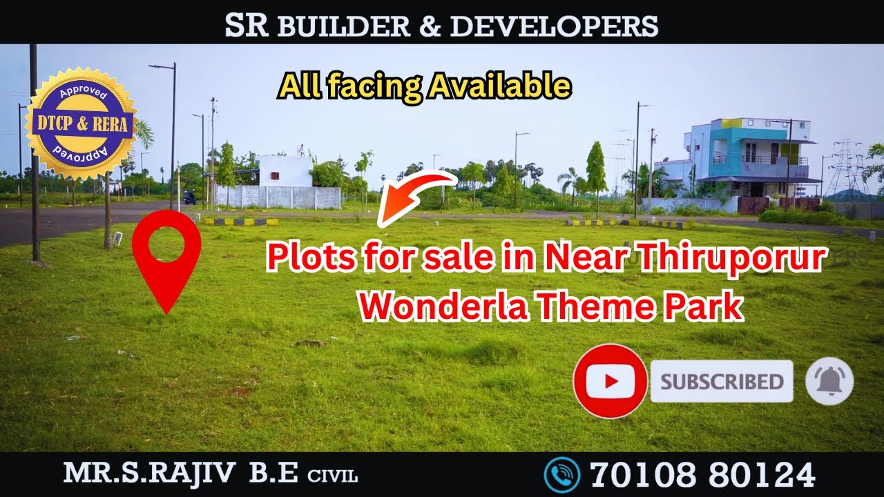 Plots for sale in Near Thiruporur Wonderla Theme Park | Best for investment Property